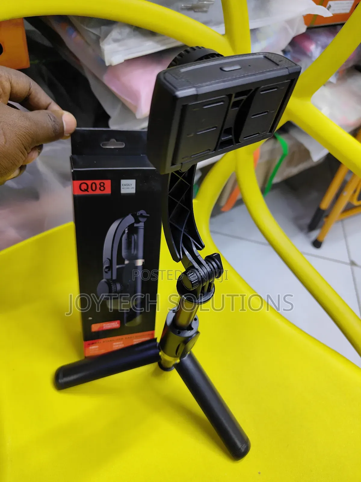 Q08 Gimblal Stabilizer Selfie Stick Tripod.