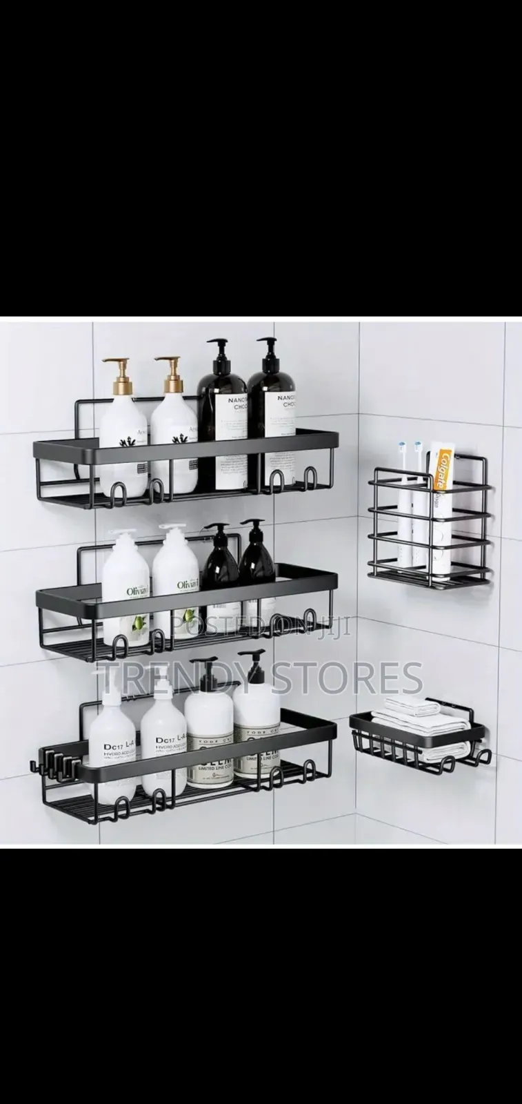 *5pcs  Corner Shower Caddy Shelf/Bathroom Organizer*