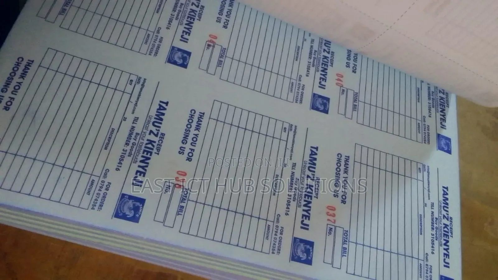 Quality Self Carbonated Receipt Books and Invoices Printing