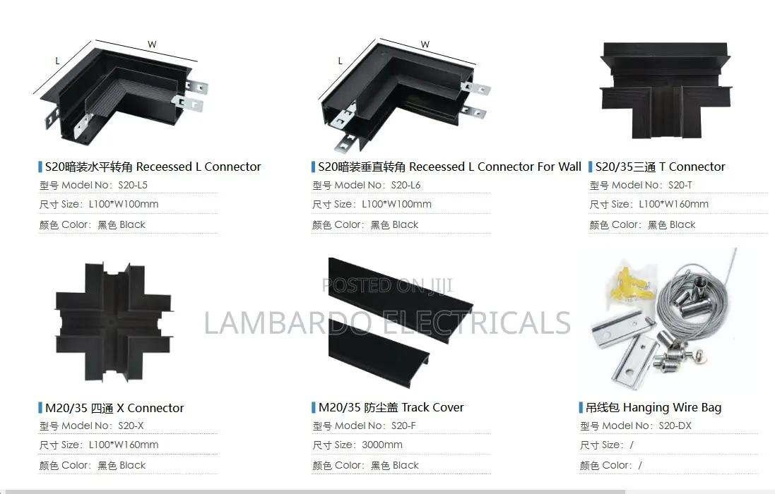 Magnetic Tracklight Accessories