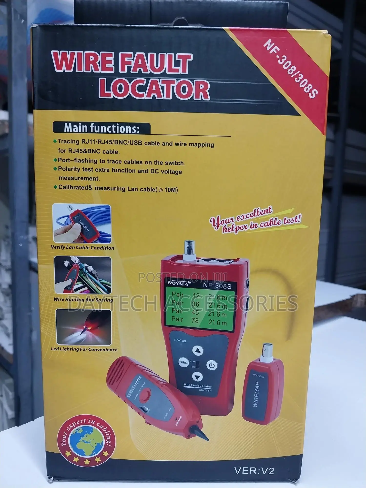 Network Cable Tester Noyafa Nf-308s Lan Tester