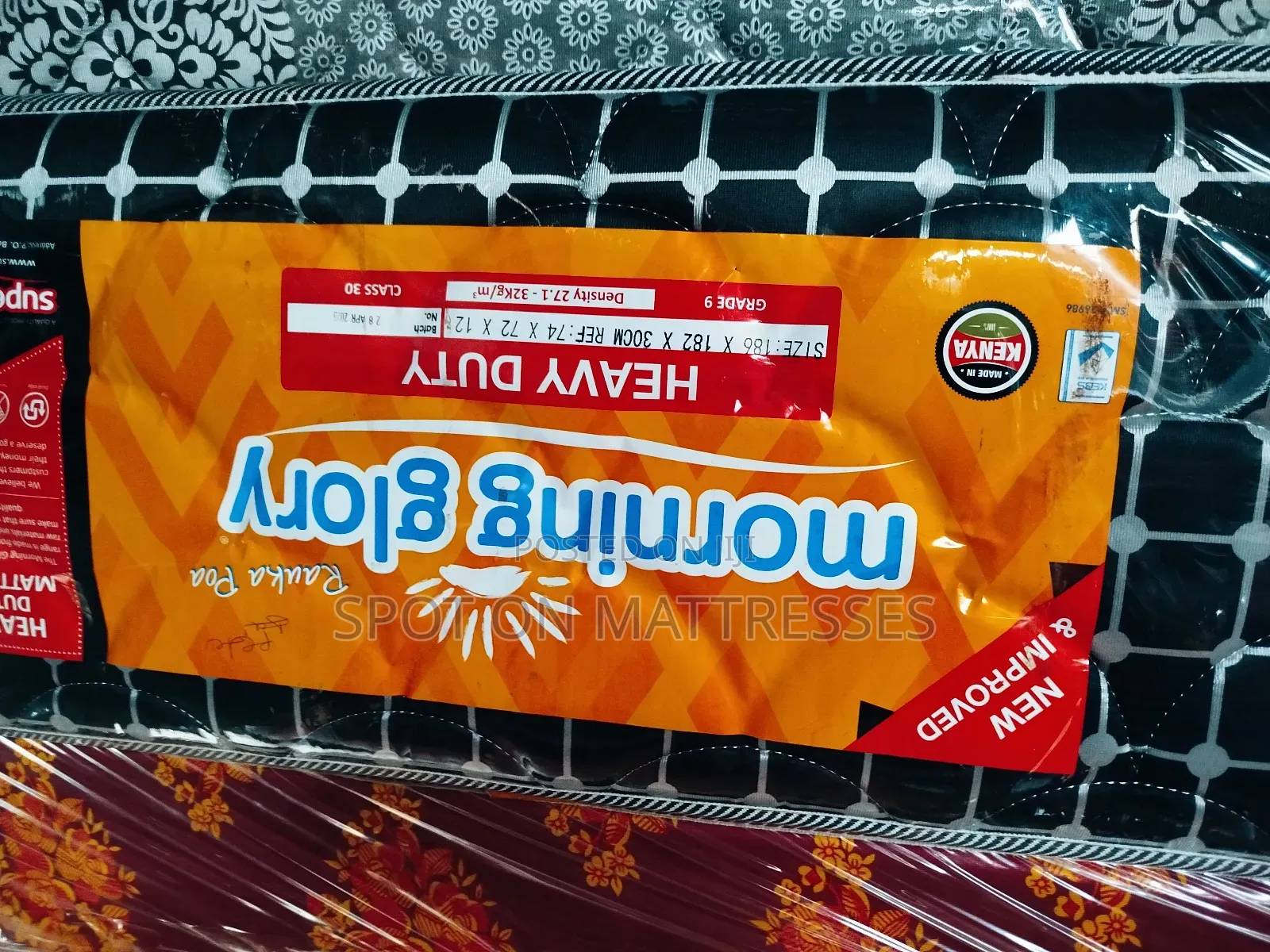 King-Size 6by6 12inch Thick Heavy Duty Quilted Mattresses.