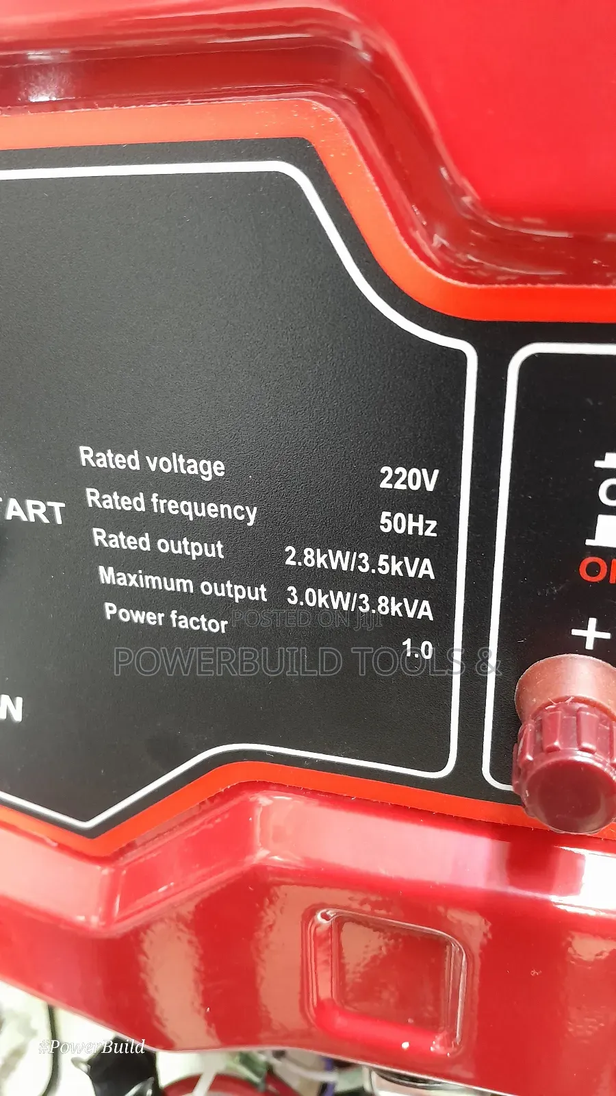 Pioneer 4kva/3.8kw Petrol Generator Keystart