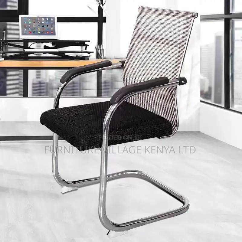 Office Chair:Office Mesh Chair With Mid-Level Back Support
