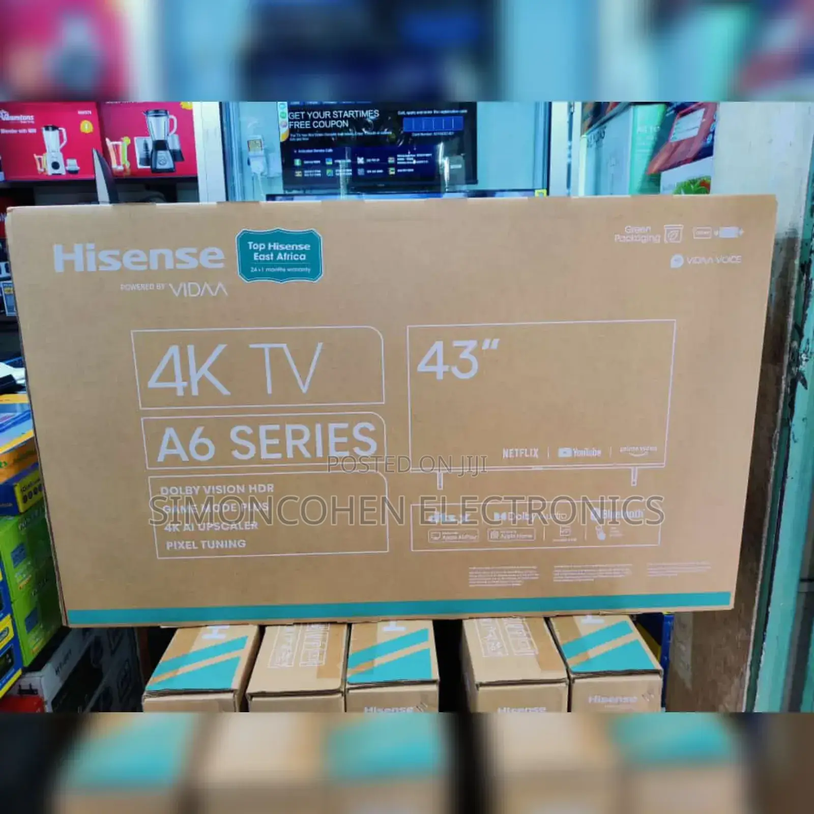 Hisense 43" Smart A6 East Africa Warranty