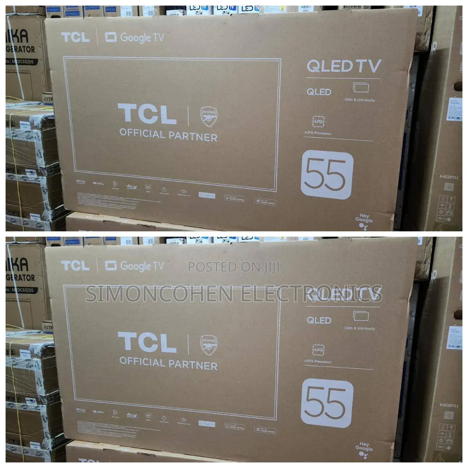 Tcl 55 " Smart Qled Google Tv