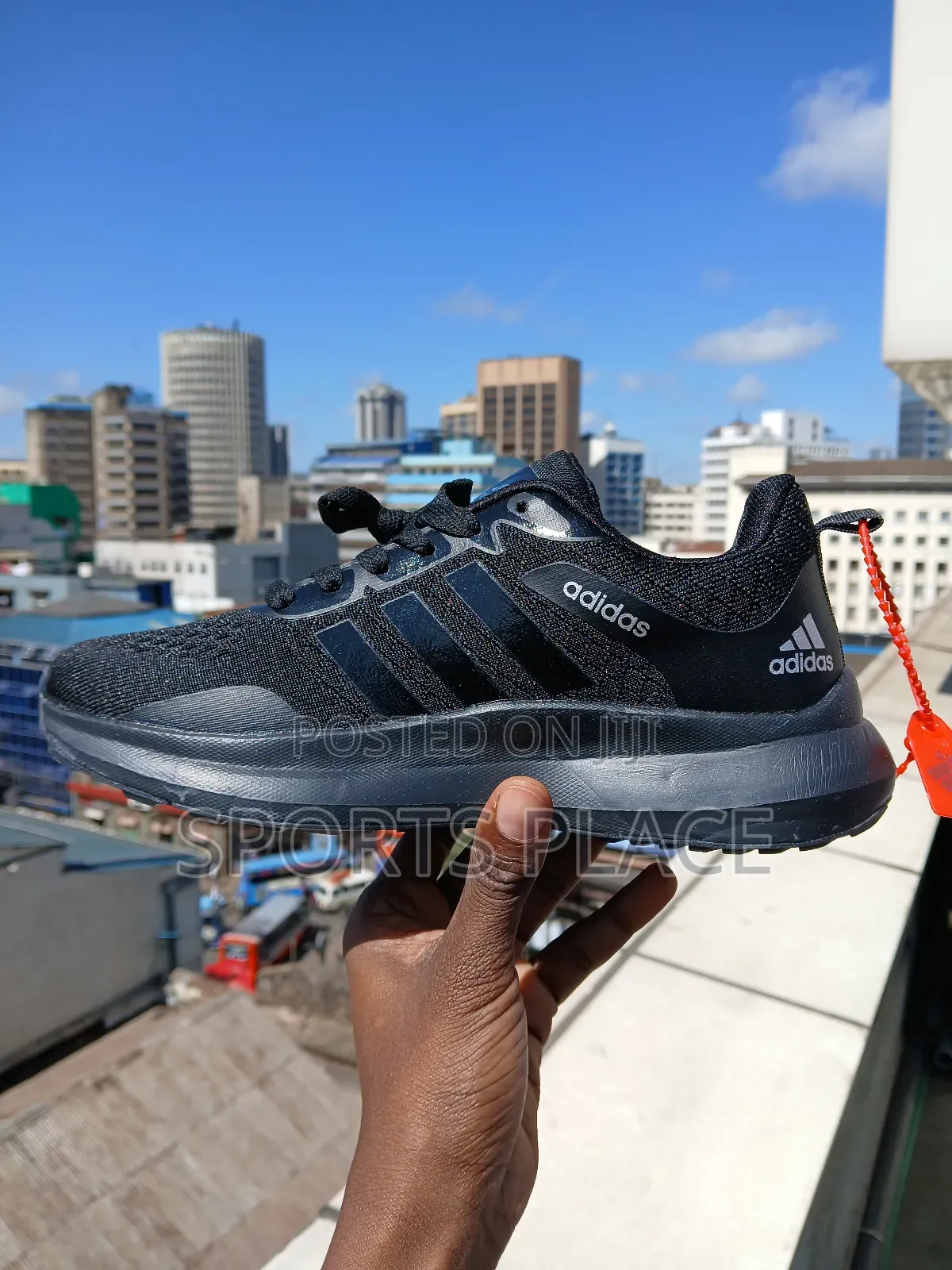 All Black Adidas Gym Trainers