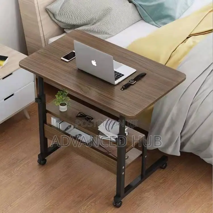 Big Size Adjustable Laptop Table/Bedside Table With Wheels
