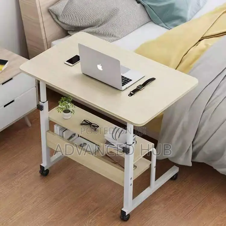 Big Size Adjustable Laptop Table/Bedside Table With Wheels