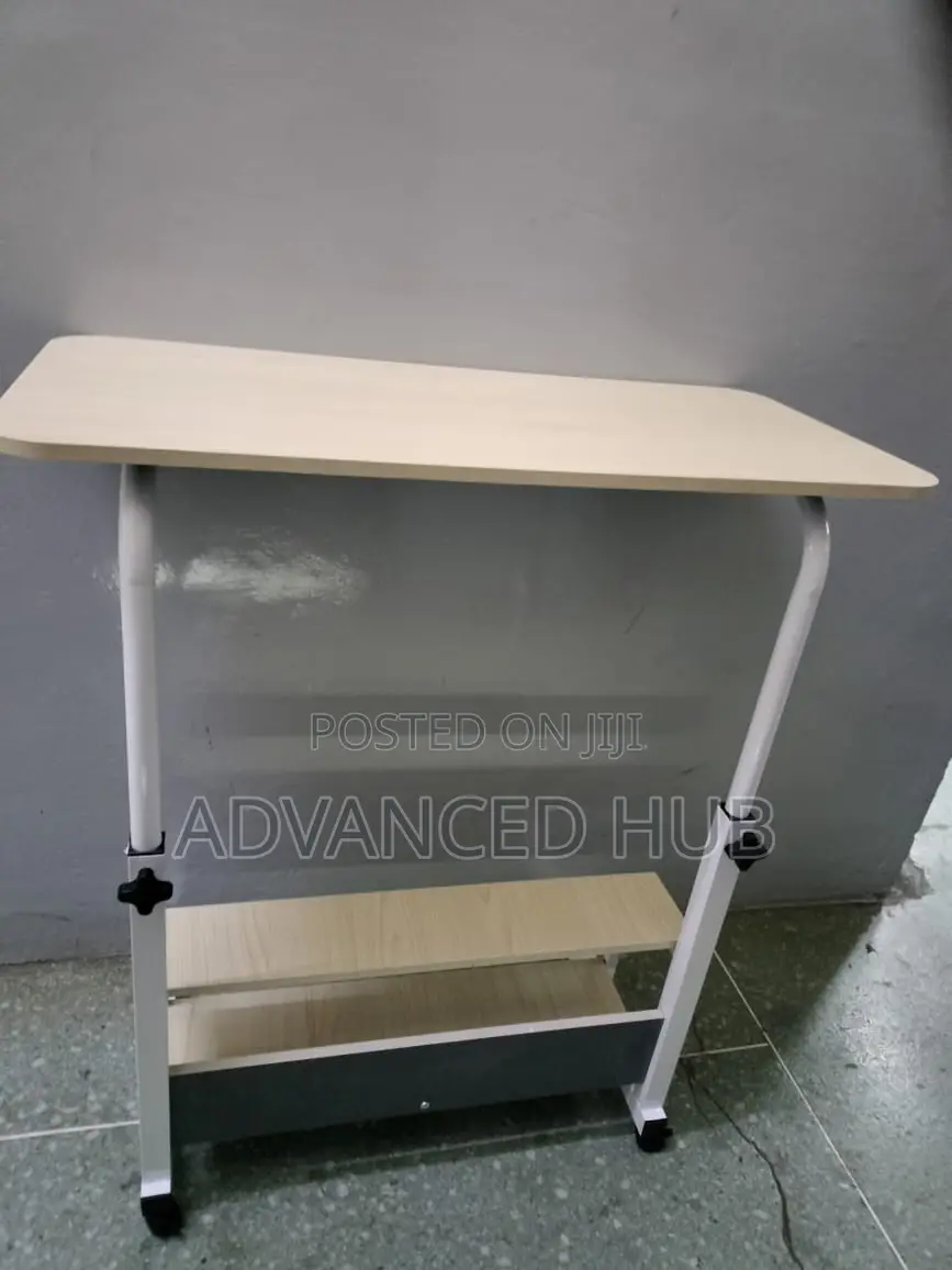 Big Size Adjustable Laptop Table/Bedside Table With Wheels