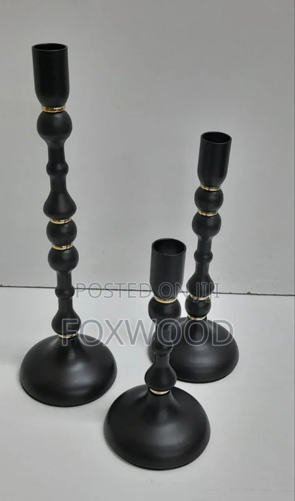 Classic 3 in 1 Metallic Candle Holder Available