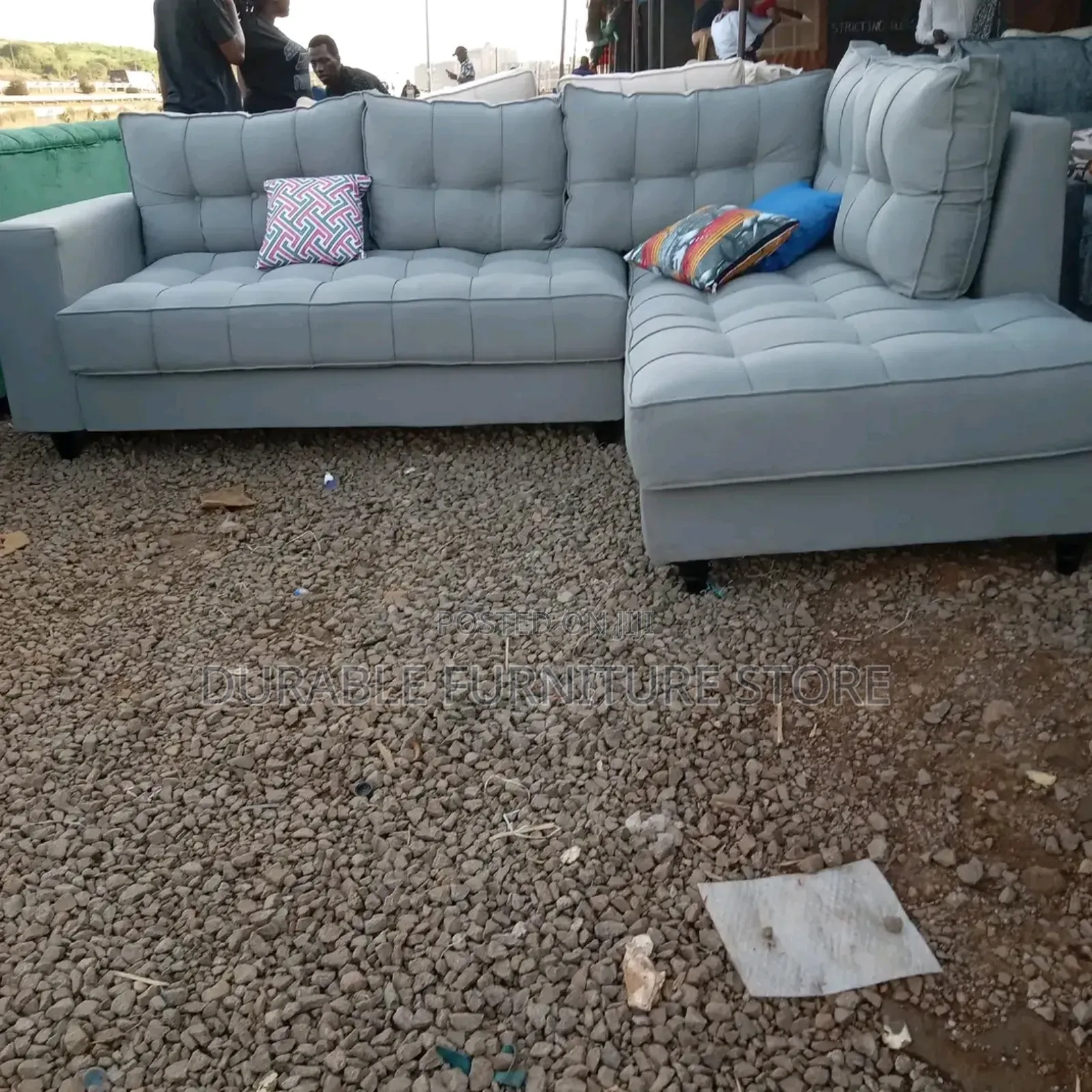 L Shape Sofa  Grey