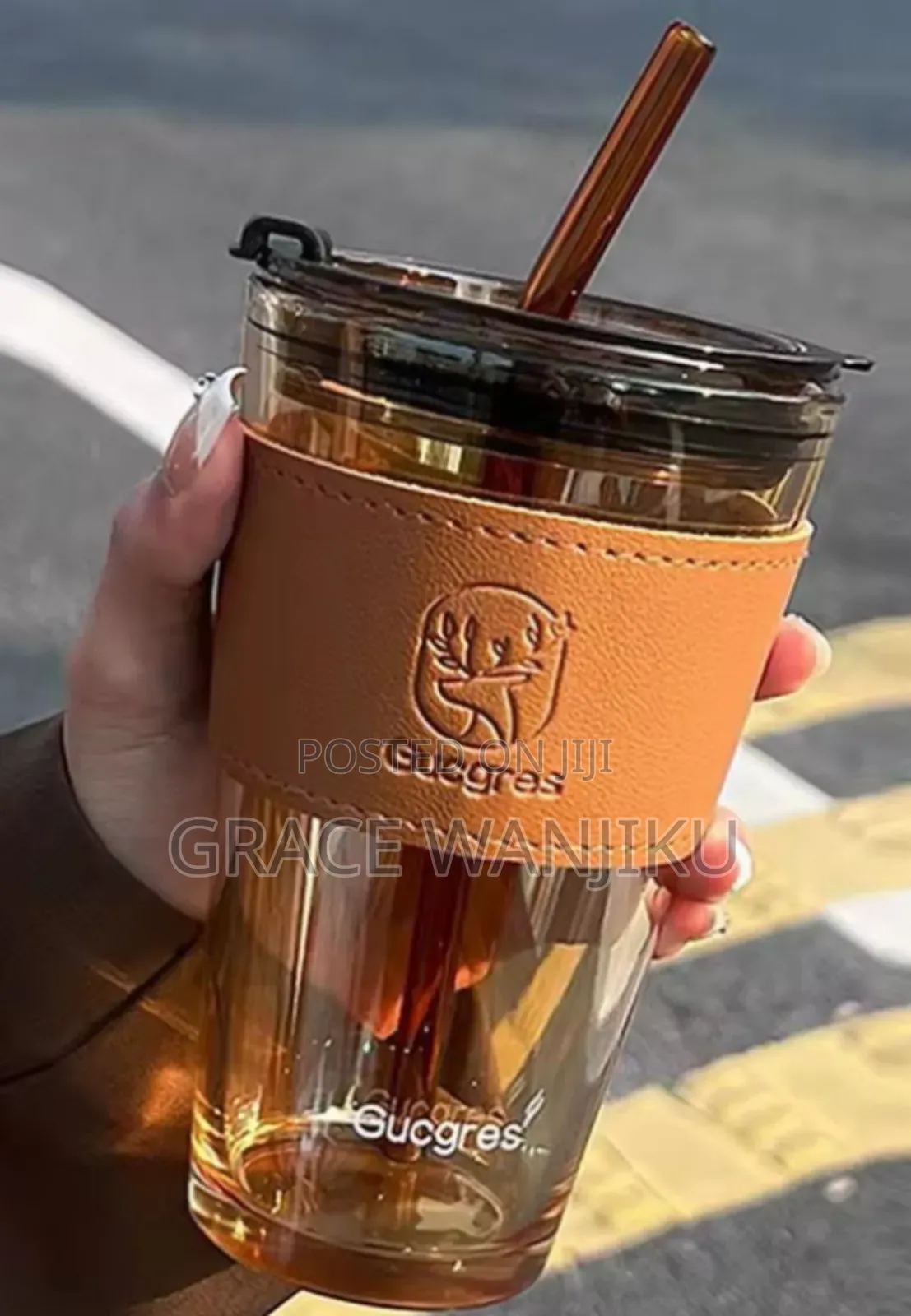 Glass Cup With Cover