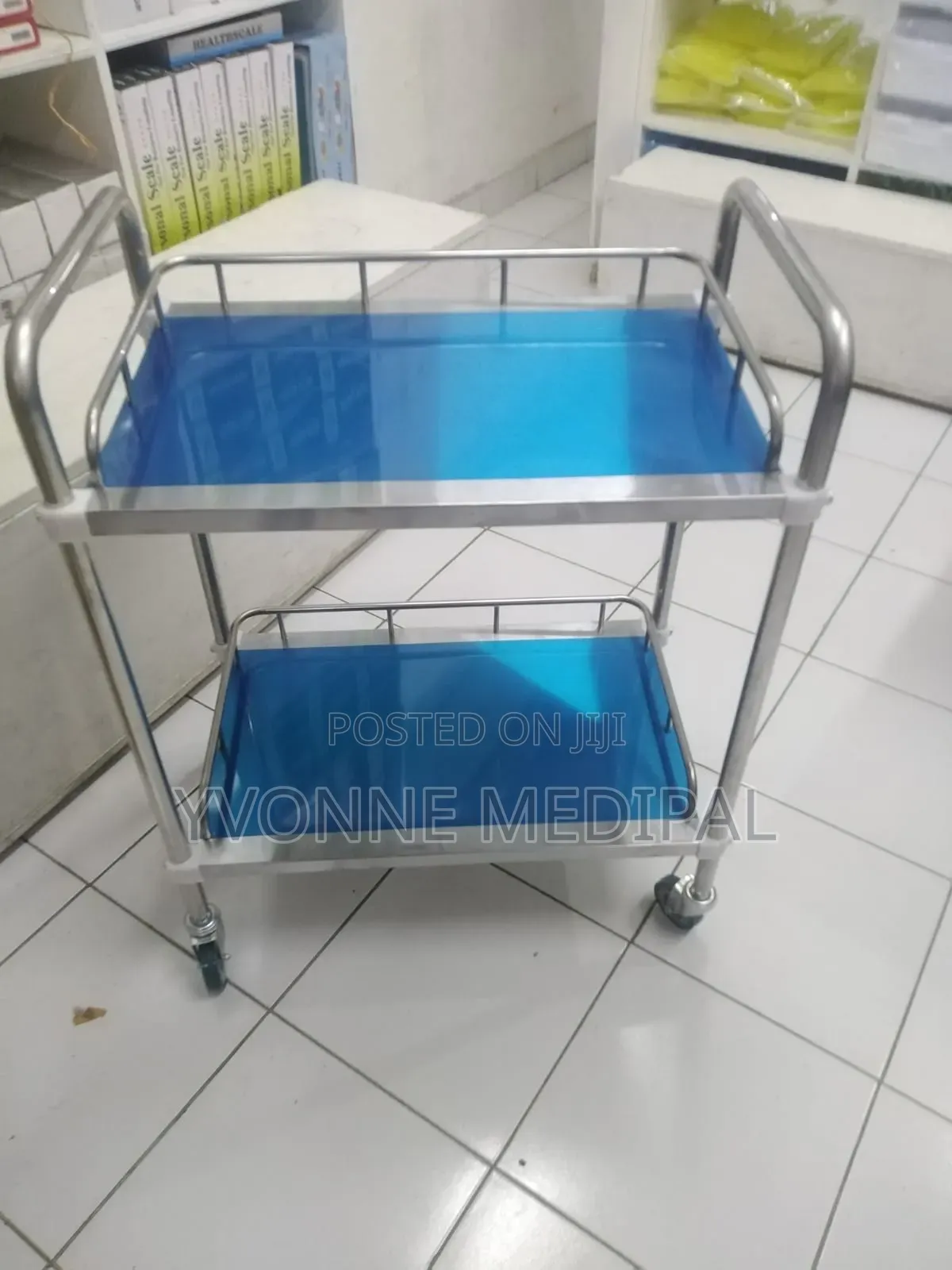 2 Shelves Instrument Trolley Imported