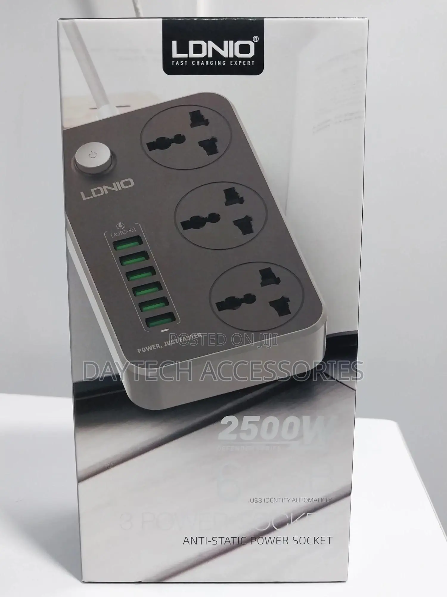 Ldnio Sc3604 Power Strip With 3 Sockets 6 Usb Ports