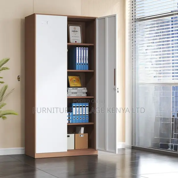 Cabinets: Office Storage Unit in Steel-2 Metal Swing Door