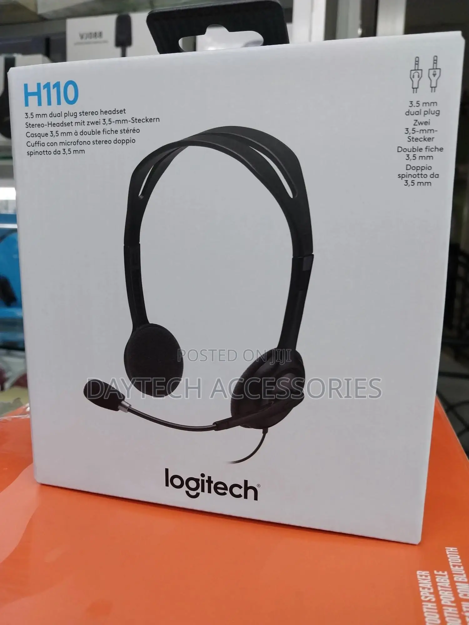 Logitech Stereo Headset H110 Black (3.5 Mm Jack) 981-000271