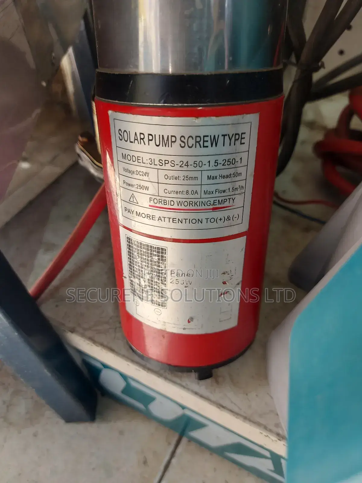 Solar Pump,Screw-Type Model. Model: 3lsps-24-50-1.5-250-1