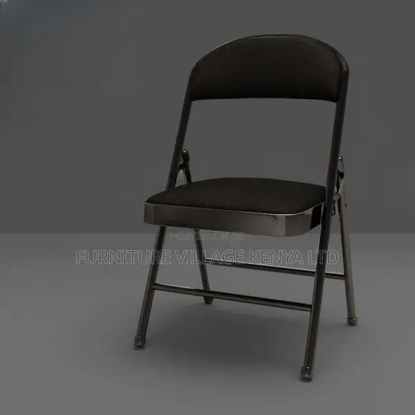 Office Chair:Office Foldable Black Upholstered Seating Chair
