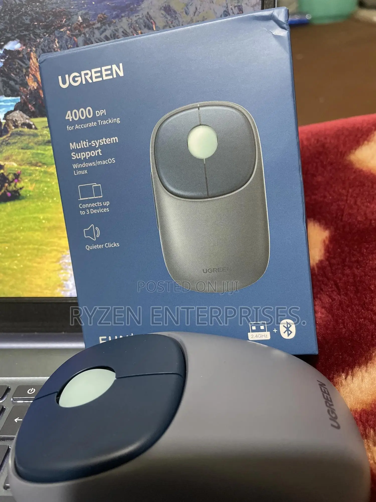 Ugreen Fun+ Wireless & Bluetooth Rechargeable Mouse