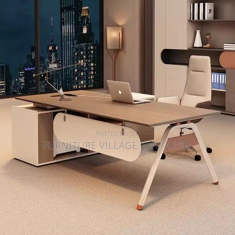 Office Desk; 180cm Modern Design Table With Steel Stand's
