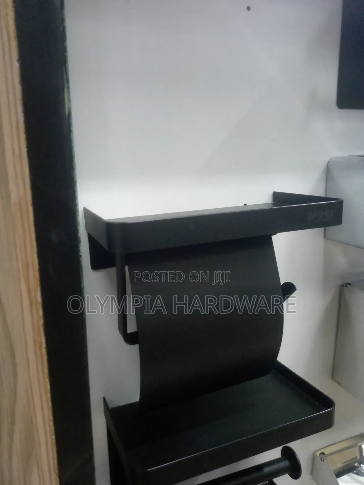 Brimix Black Tissue Holder With Flap