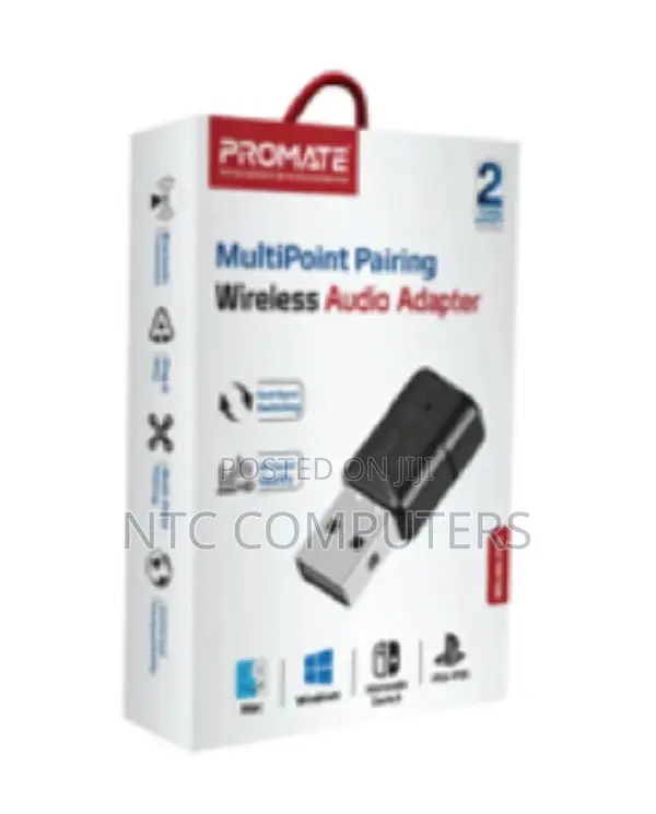 Promate Multipoint Pairing Bluetooth V5.0 Audio Adapter