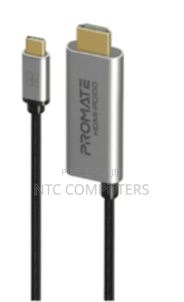 Promate at 60hz Usb-C to Hdmi Cable With 100w Power Deliver