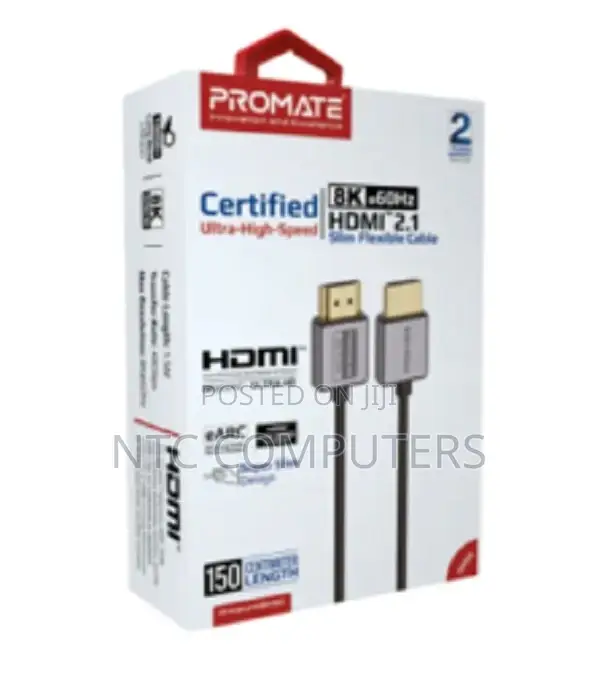 Promate Ultra High-Speed at 60hz Hdmi 2.1 Cable, 1.5m