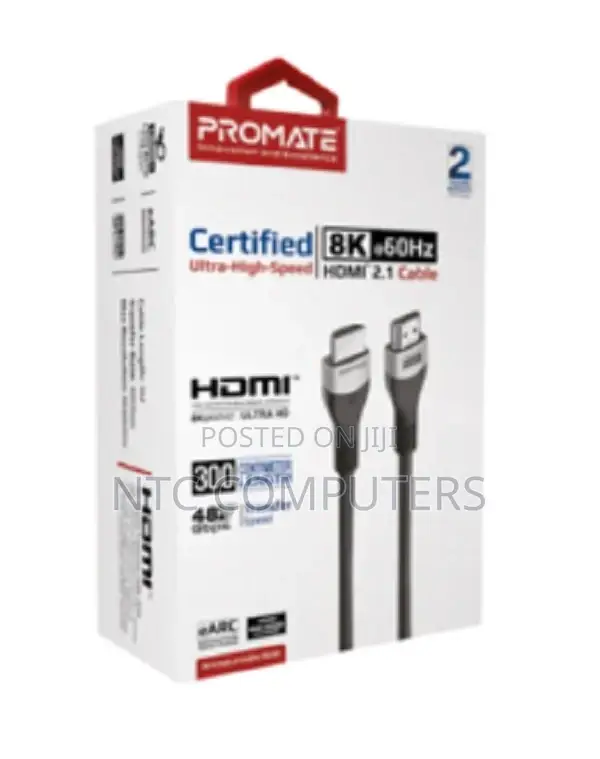Promate Ultra High-Speed at 60hz Hdmi 2.1 Cable, 3m Cable