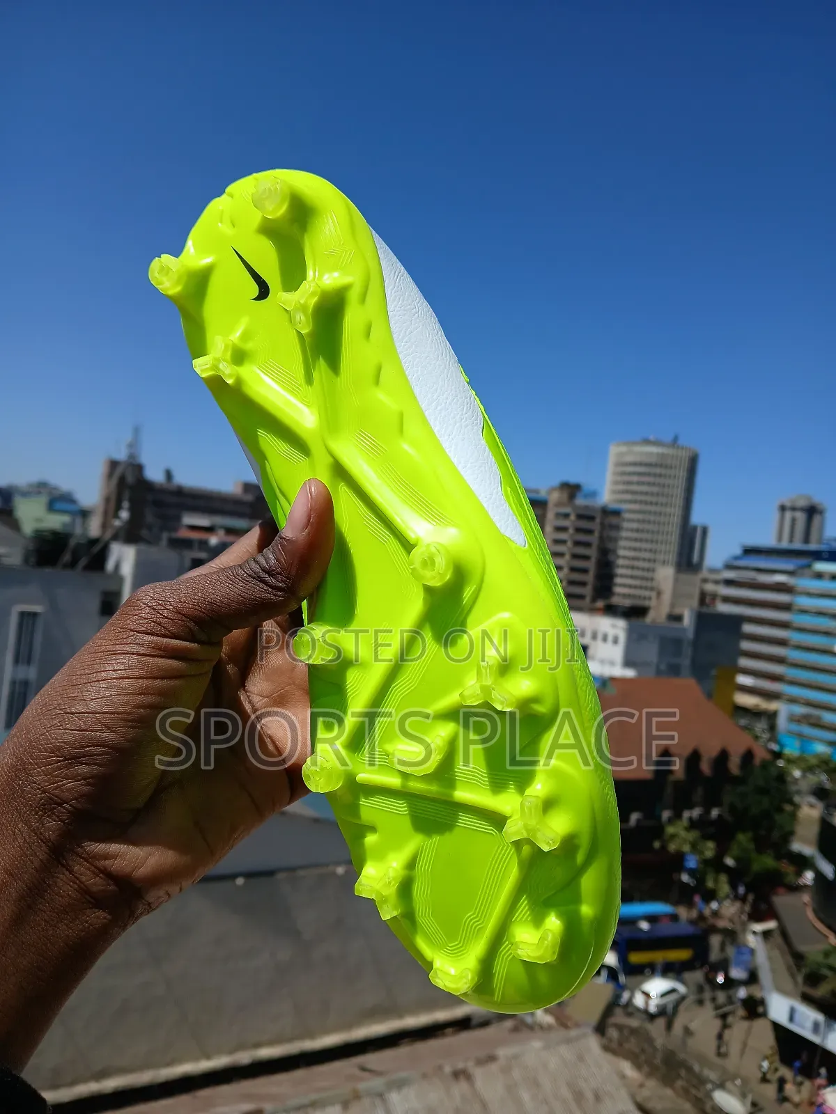 New Low Budget Luminous Green Phantom Football Boots.