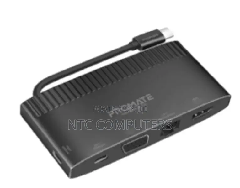 Promate 6 in 1 Super Speed Usb-C Media Hub With 100w Power