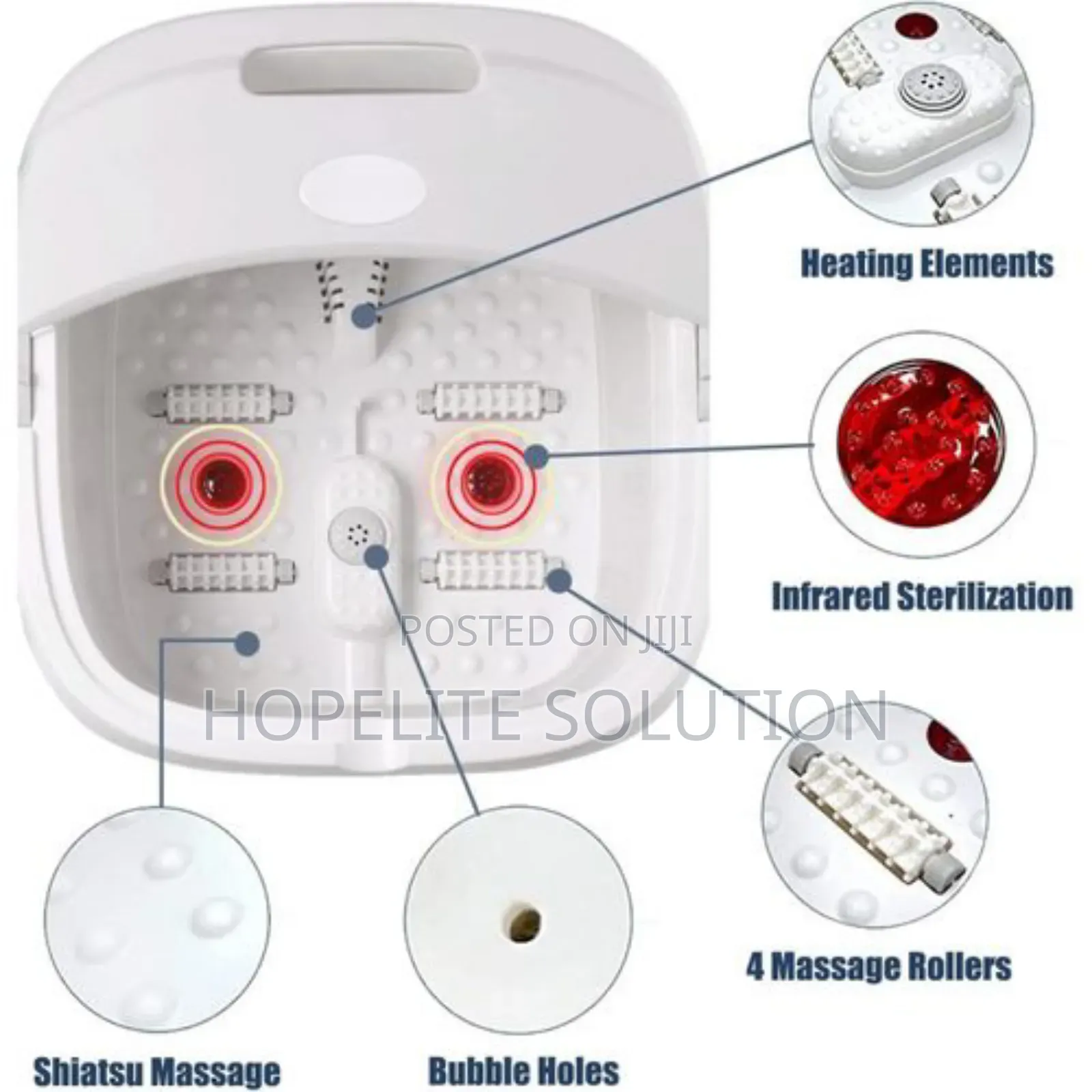 Portable Silicon Folding Electric Foot Bath