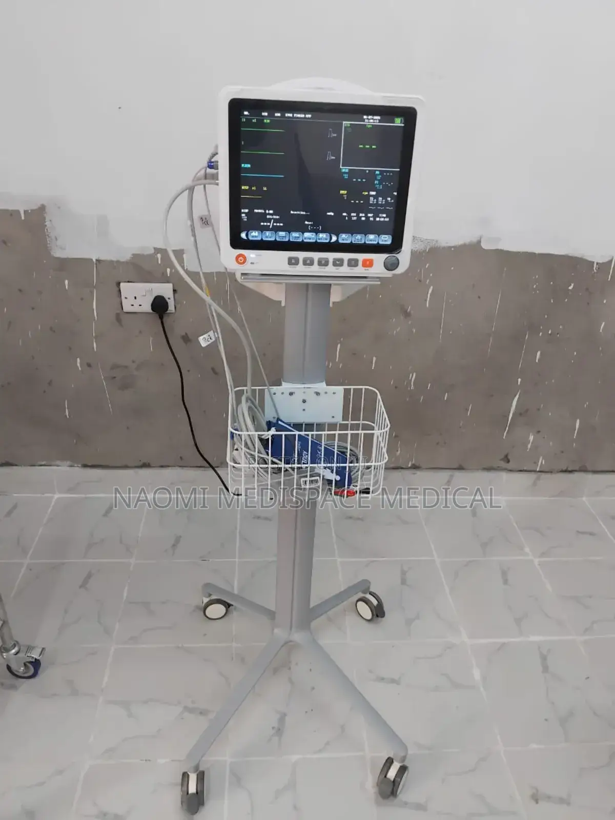 5 Parameters Patient Monitor With Printer and Stand