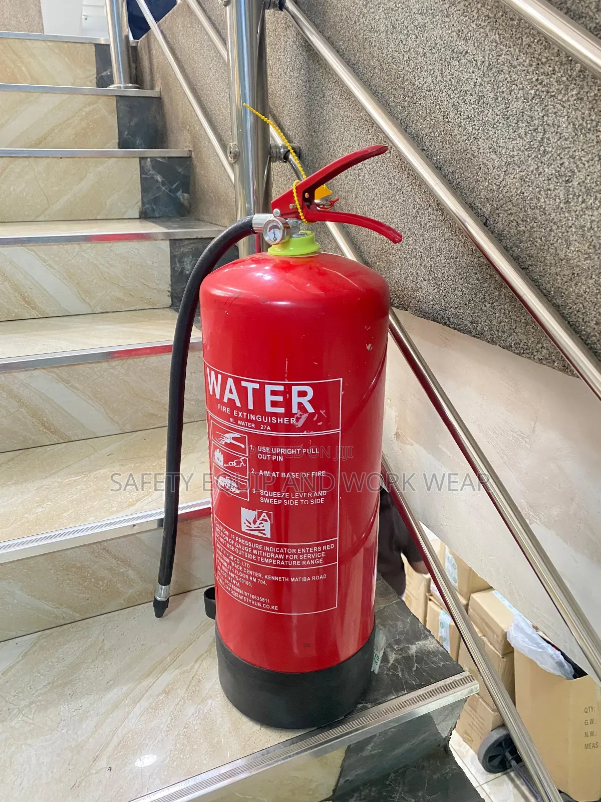 9ltr Water Fire Extinguisher Essential For Indoor Safety.