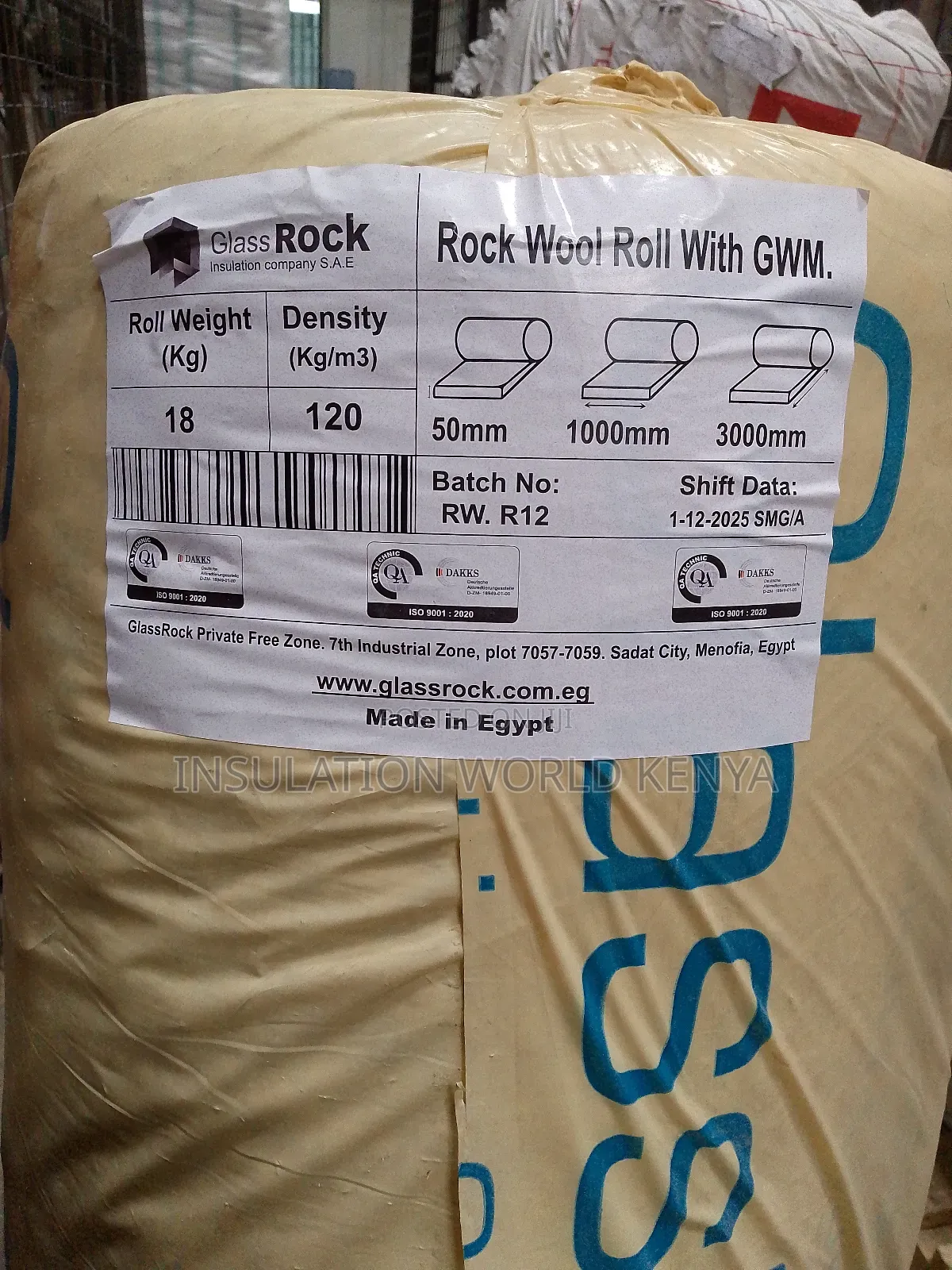 High Density Rockwool Insulation Blankets