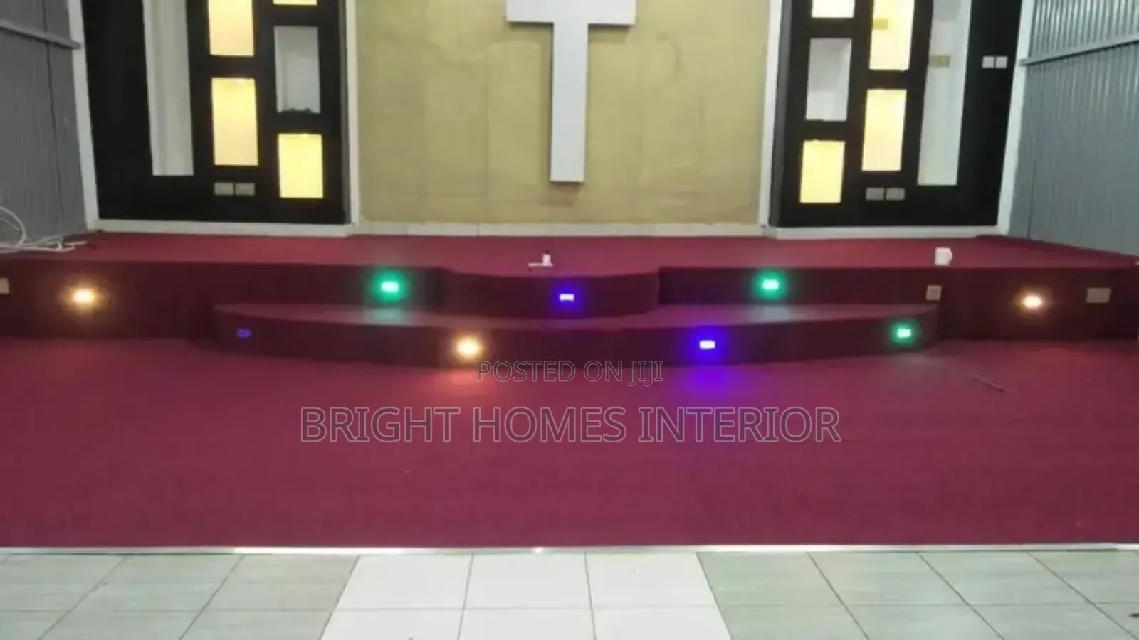 Modern Wall to Wall Church Altar Carpet