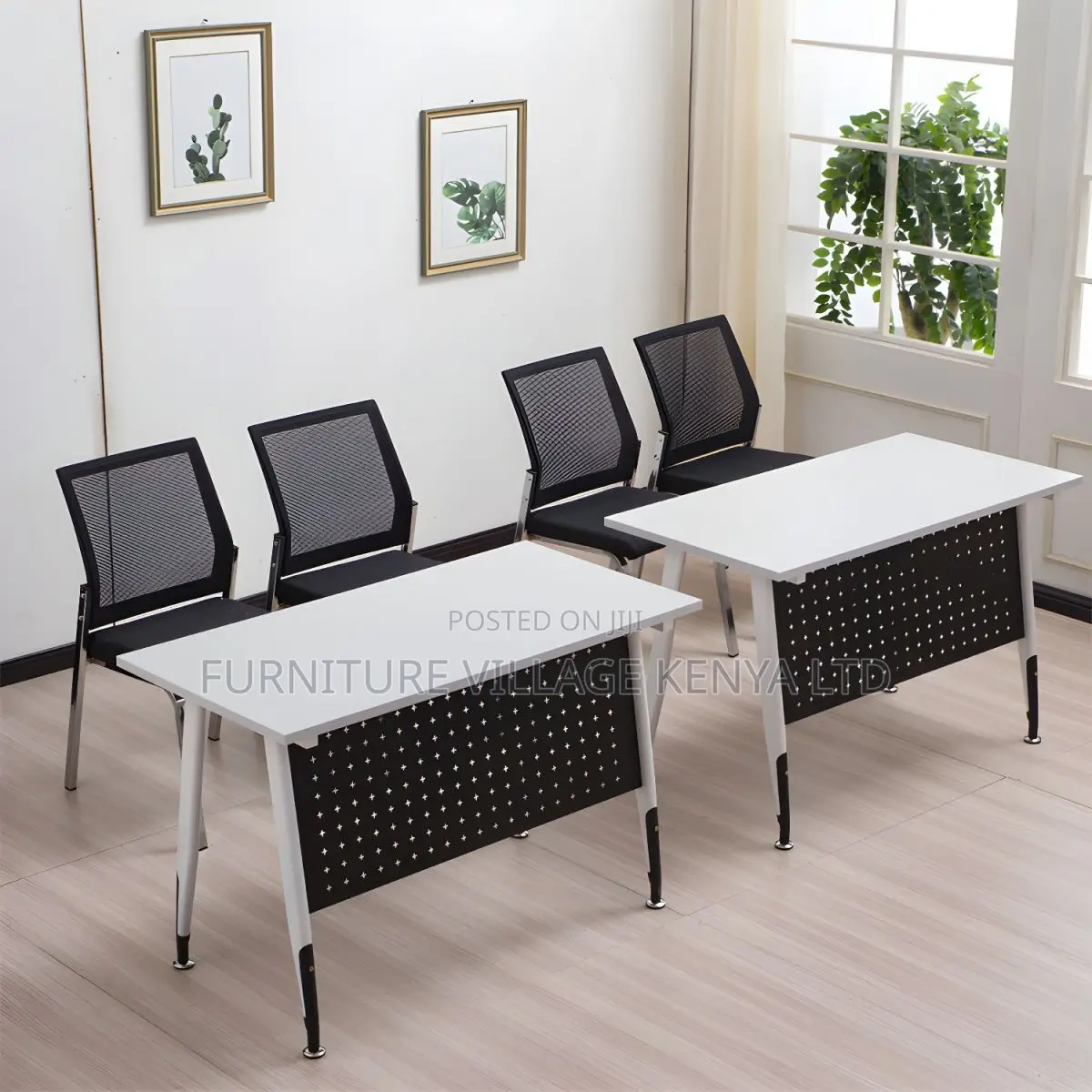 Office Chair: Low-Back Breathable Airgrid Office Fixed Chair