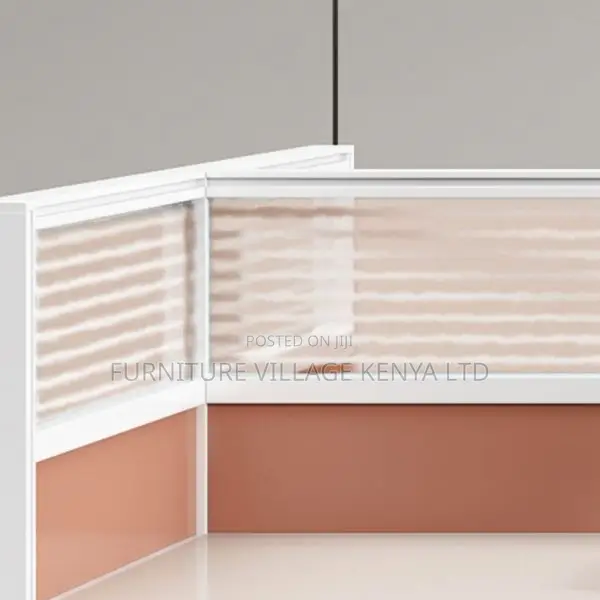 Workstation: Office 4-Way Lumber Workstation Beige Table Top