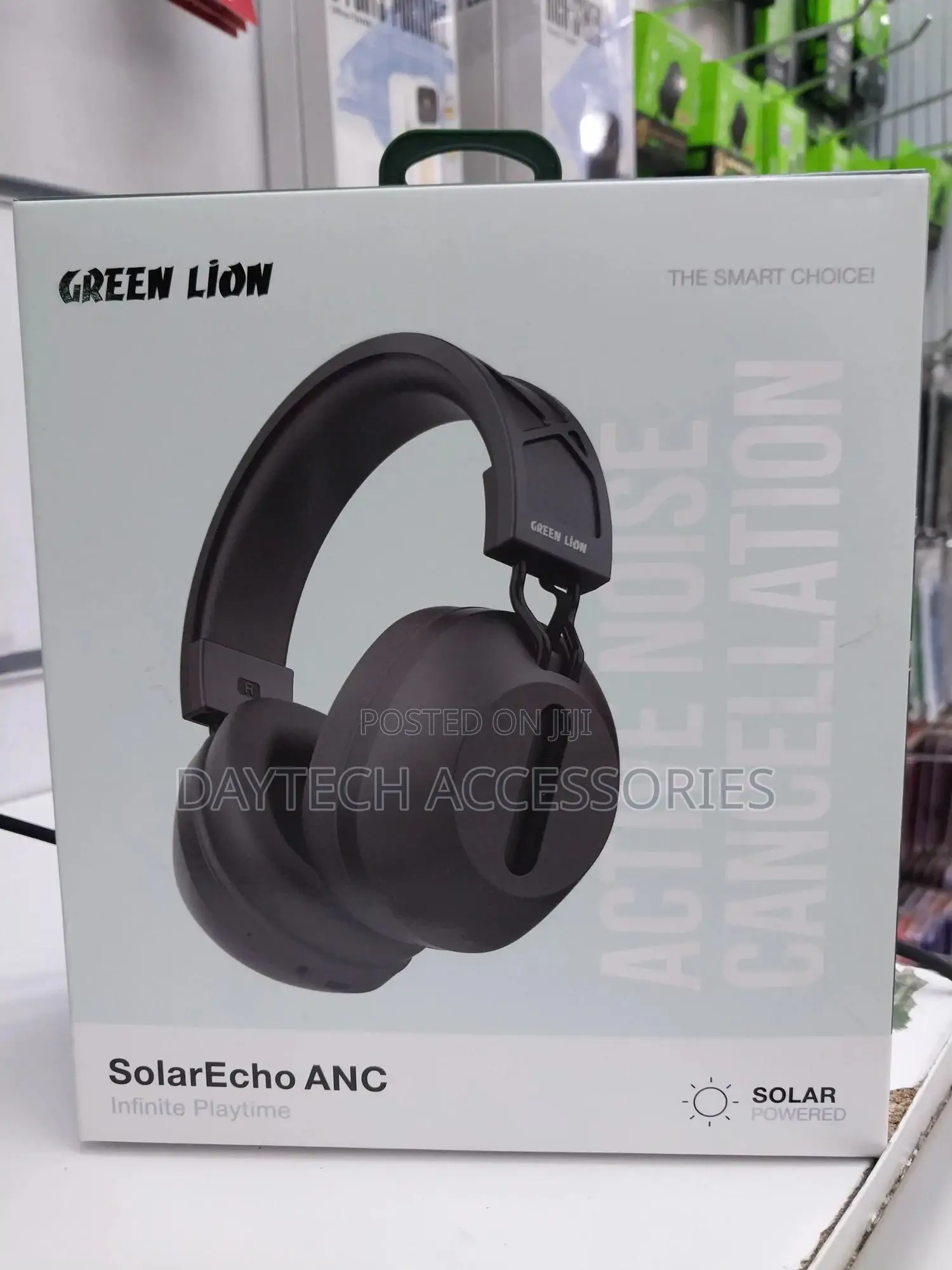 Green Lion Solarecho Anc Over-Ear Headphones Up to 30 Hours