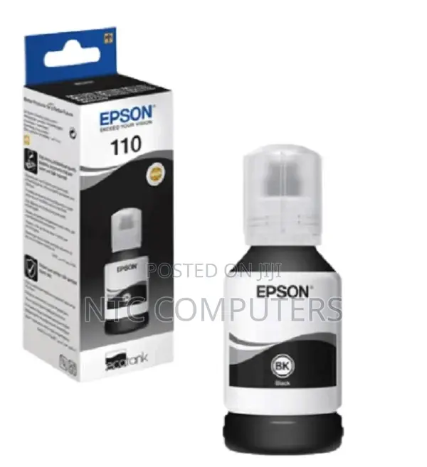 Epson 110 Xl 120ml Ecotank Pigment Black Ink Bottle