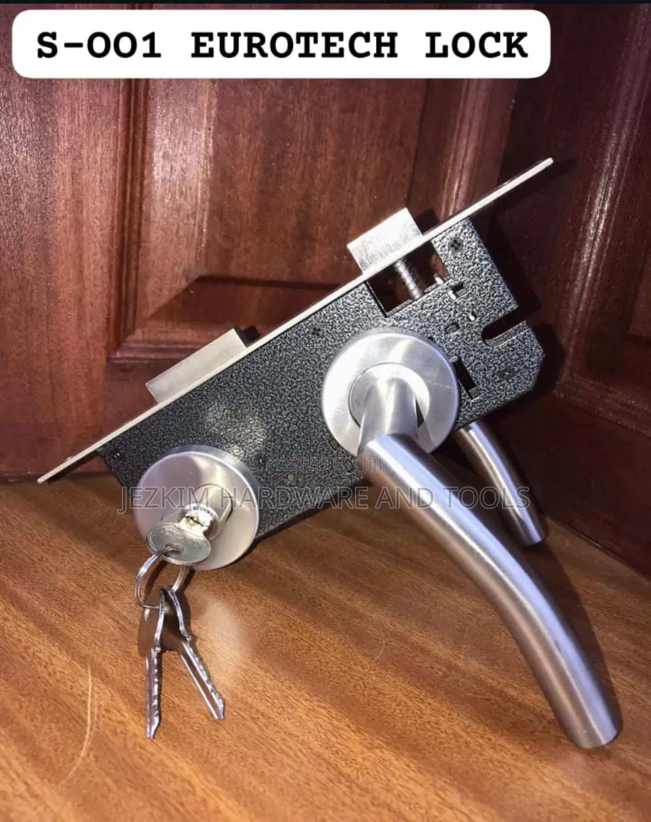 Steel Door Lock With Rose Handles