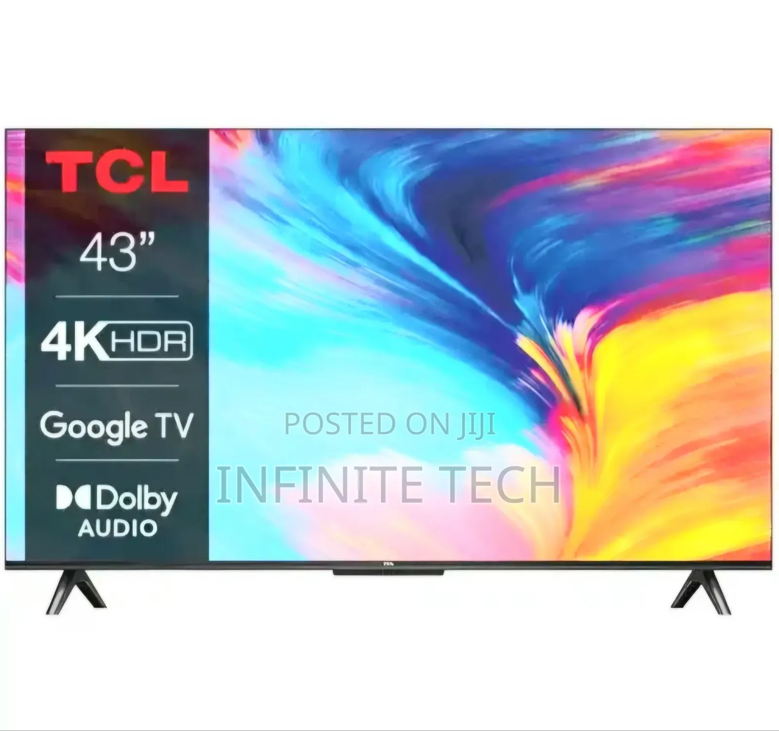 Tcl 43-inch 43v6b 4k Hdr Google Tv (Bezel Less)