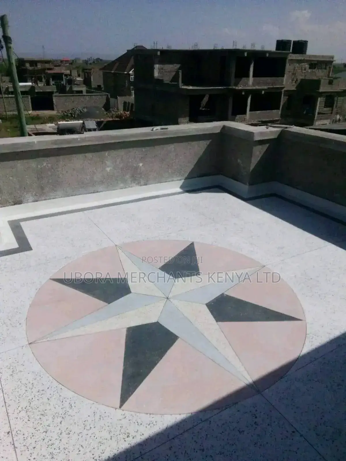 Residential Rooftop, Corridor Stairs Terazzo Flooring