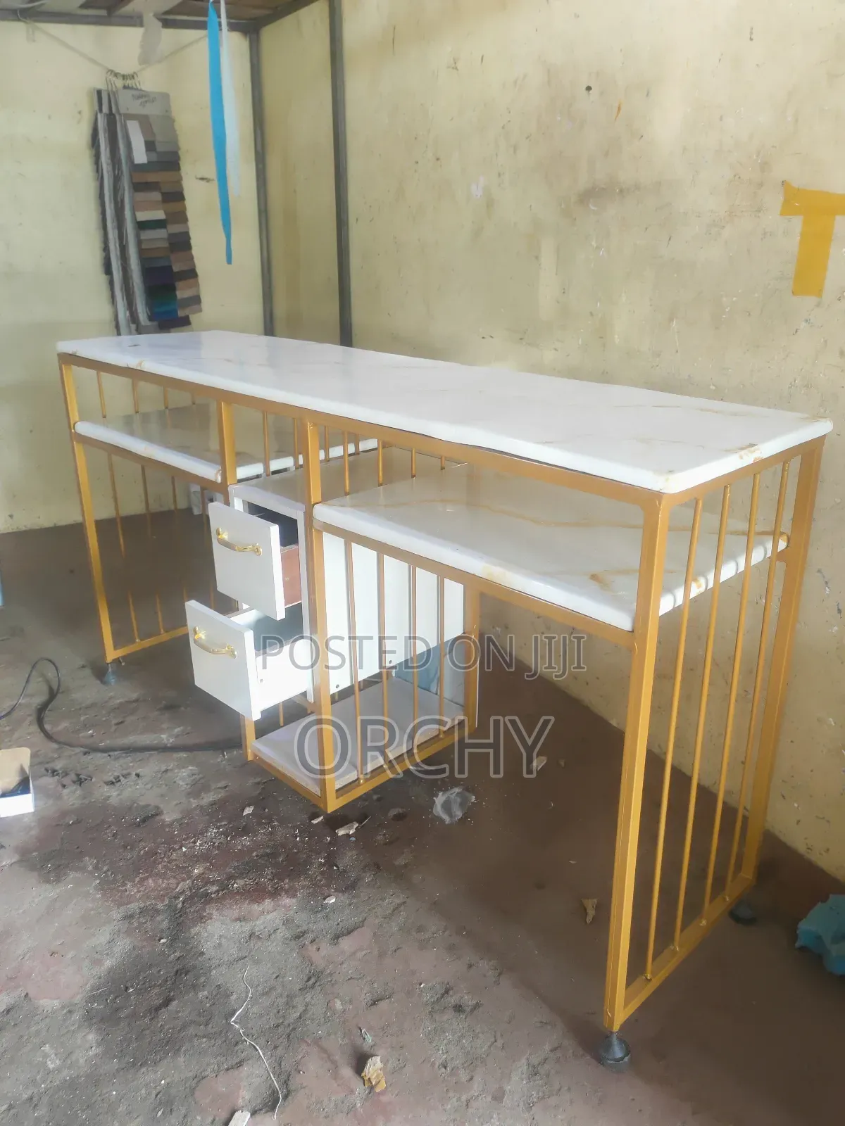 Double Station Manicure Table