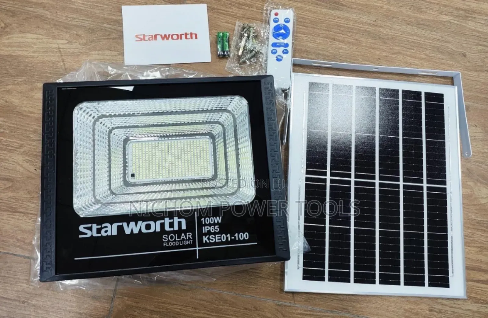 Starworth 100watts Solar Floodlight With Panel/Solar Lights