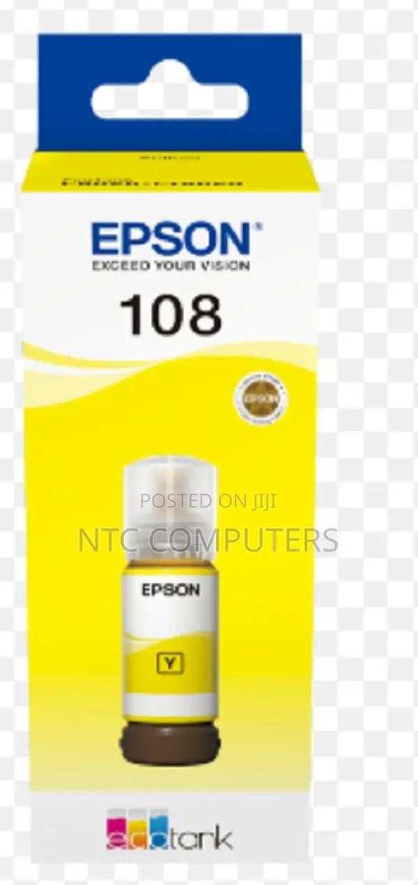 Epson 108 Ecotank Yellow Ink Bottle 70.0 Ml