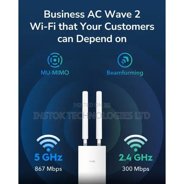 Cudy Ap1300-Outdoor Ac1200 Gigabit Wireless Access Point
