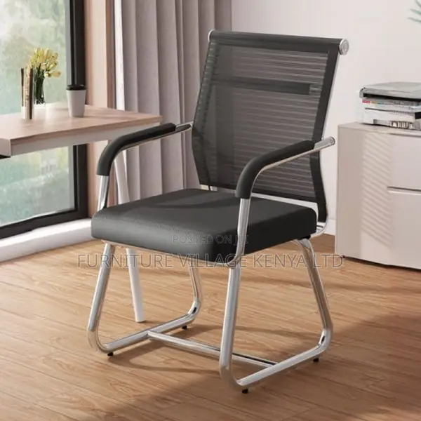 Black/Dove Grey Upholstered Armrest Board Chair