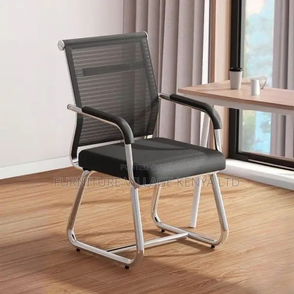 Black/Dove Grey Upholstered Armrest Board Chair